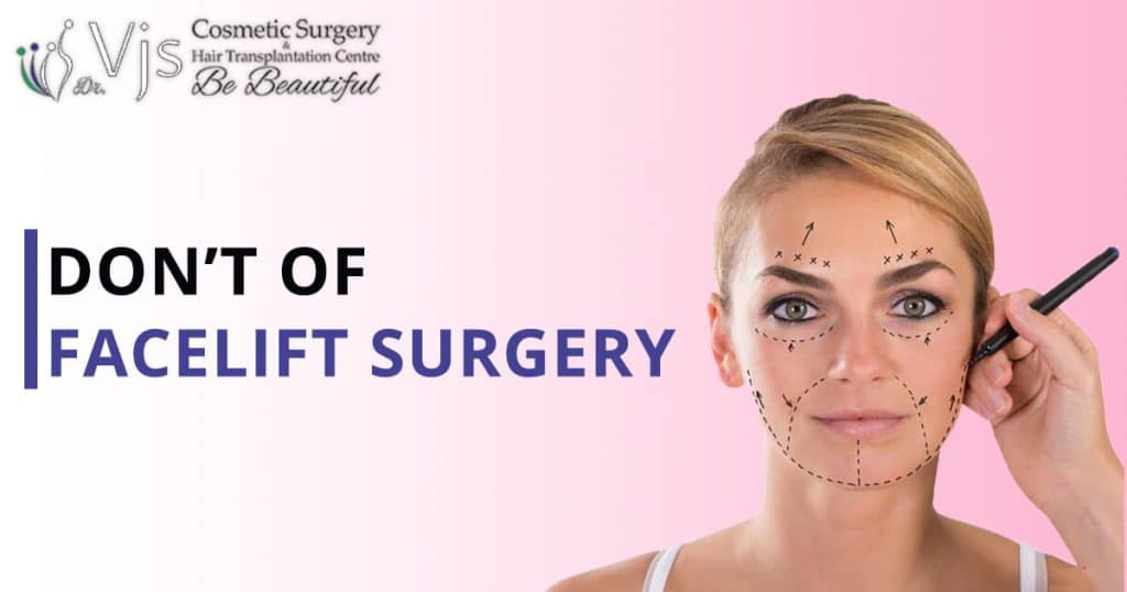 Face lift surgery