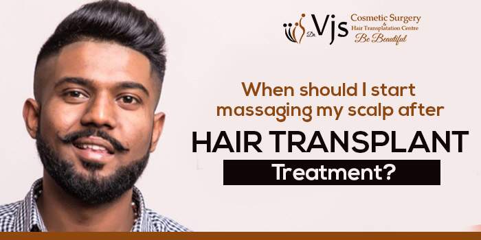 When should I start massaging my scalp after hair transplant treatment?
