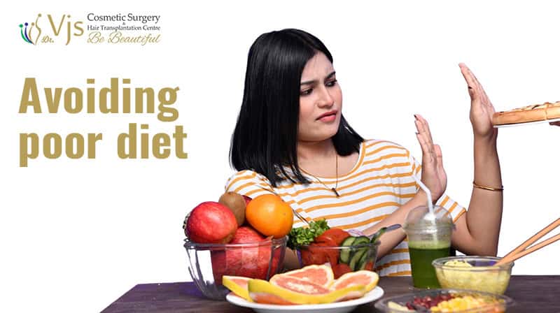 Poor diet avoidance for healthier lifestyle.